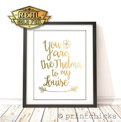 friendship gold foil print