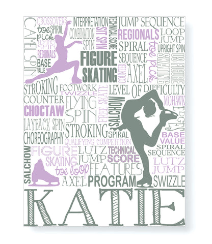 Figure Skating Personalized Print - PrintChicks
