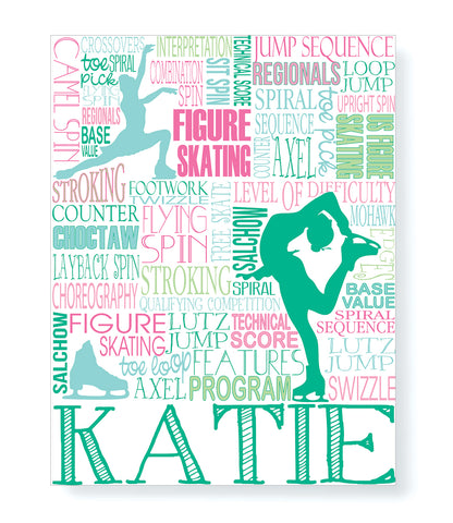 Figure Skating Personalized Print - PrintChicks