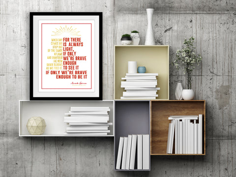 Amanda Gorman Quote Print - PrintChicks