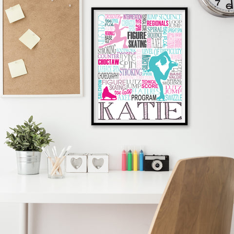 Figure Skating Personalized Print - PrintChicks