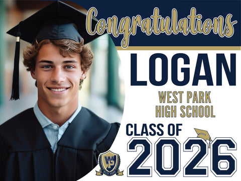 WEST PARK GRAD YARD SIGN