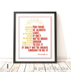 Amanda Gorman Quote Print - PrintChicks