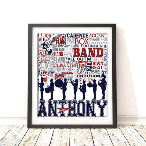 Band-Marching Band Personalized Print - PrintChicks