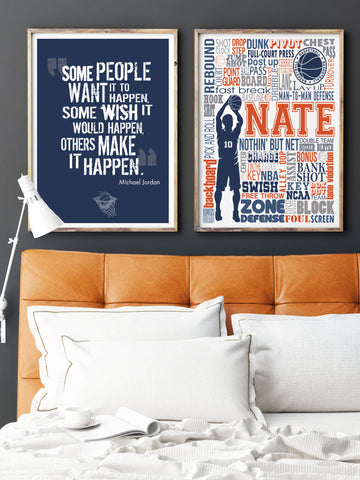 contemporary basketball inspirational decor