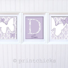 Damask Butterfly Custom Print Set - PrintChicks