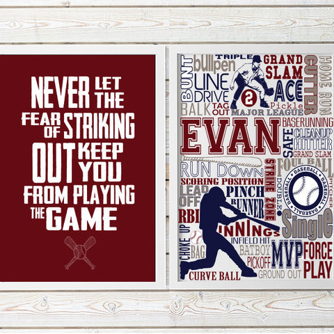 Baseball Quote Print - PrintChicks