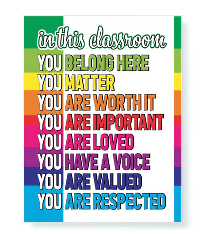 Diversity Rainbow Classroom  Print - PrintChicks