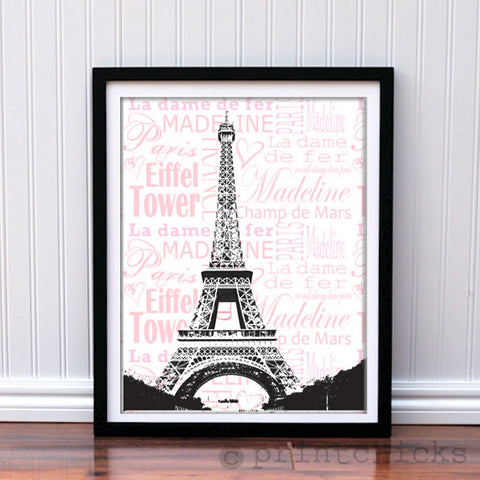 Paris Personalized Print - PrintChicks