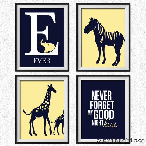 Nursery Safari Print Set - PrintChicks