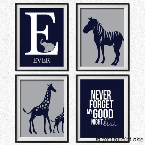 Nursery Safari Print Set - PrintChicks