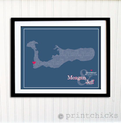 Personalized Map Print - PrintChicks