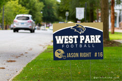 sports yard sign