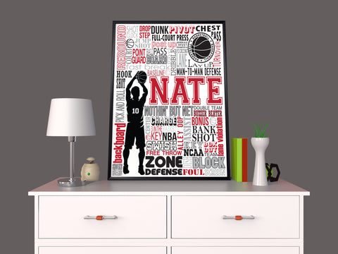 basketball room poster