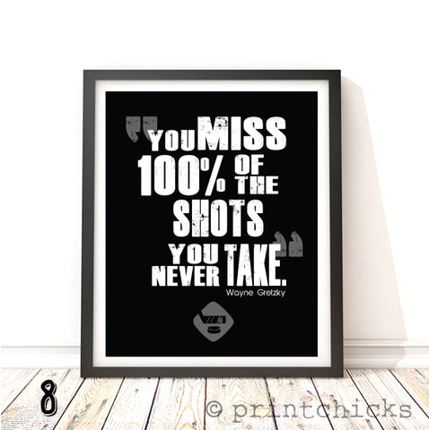 Hockey Quote Personalized Print - PrintChicks