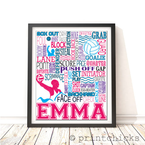 custom waterpolo print