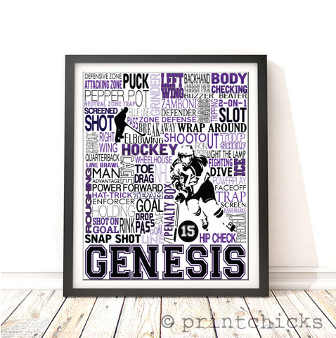 girl hockey team gift
