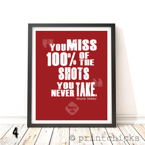 Hockey Quote Personalized Print - PrintChicks