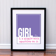 Girl with Sparkles Custom Print - PrintChicks