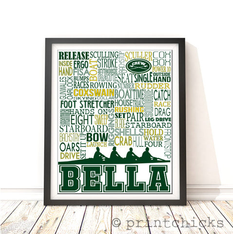 girls crew print