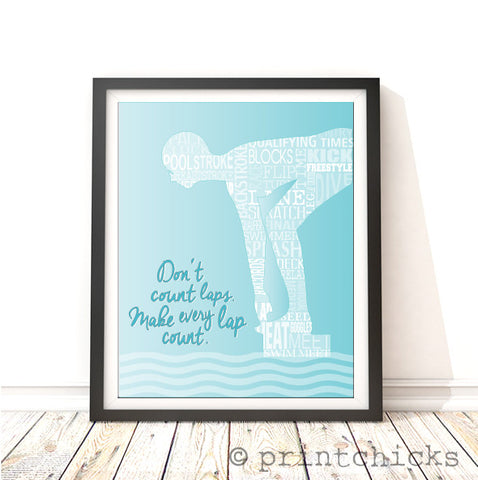 custom swim poster