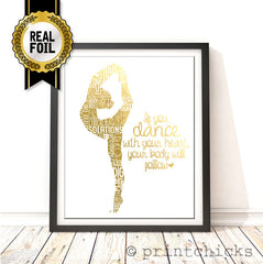 gold foil dance