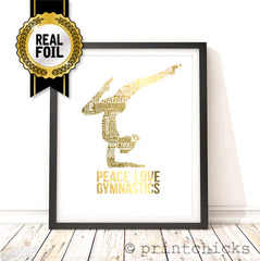 gold foil gymnastic