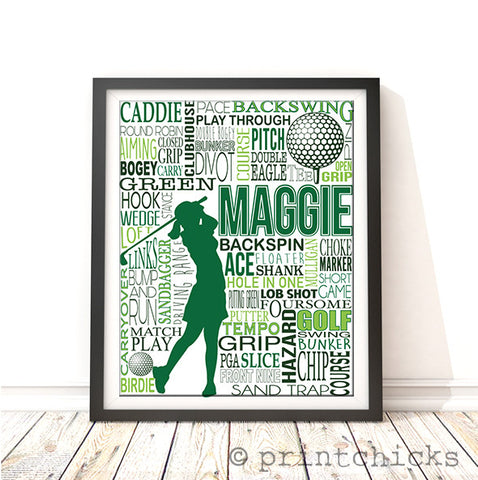 women's golf decor