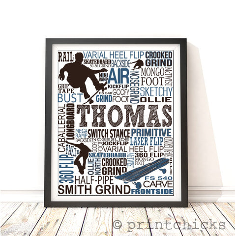 custom skateboarding decor