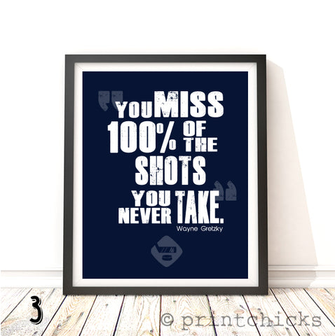 Hockey Quote Personalized Print - PrintChicks