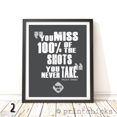 Hockey Quote Personalized Print - PrintChicks