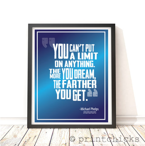 Swim Typography & Quote Print - PrintChicks