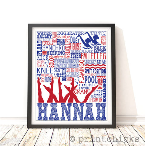 synchro swimming gift