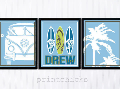 Surf Nursery Print Set- PrintChicks
